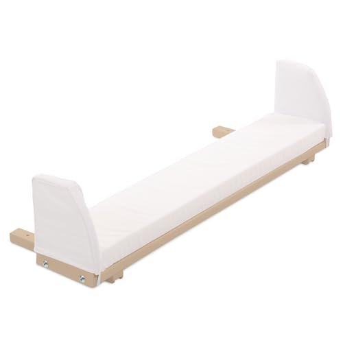 babybay Strona przedłużająca beżowo lakierowana wraz z uzupełnieniem materaca biała pasuje do modelu Original i Midi