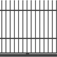 Ogrodzenia - Polbram Brama przesuwna Majorka 4x1,5 m prawa antracytowa automat - miniaturka - grafika 1