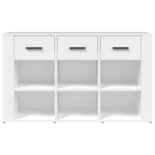 Komoda, biała, 100x30x59,5 cm, materiał drewnopochodny Lumarko! - Komody - miniaturka - grafika 7