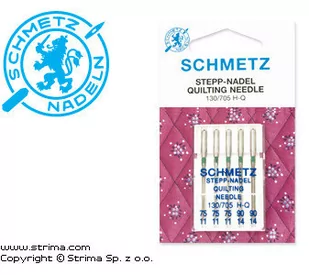 Schmetz Igły półpłaskie 130/705H-Q do quilting MIX - Akcesoria i części do maszyn do szycia - miniaturka - grafika 1