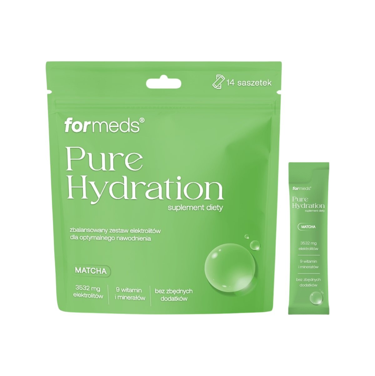 Formeds Pure Hydration Matcha, proszek 14 szt.
