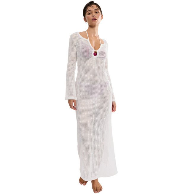 Długa koszula damska Triumph Beach MyWear Crochet Long Dress-38