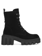 Botki damskie - Badura Botki WFA3112-1Z Czarny - miniaturka - grafika 1