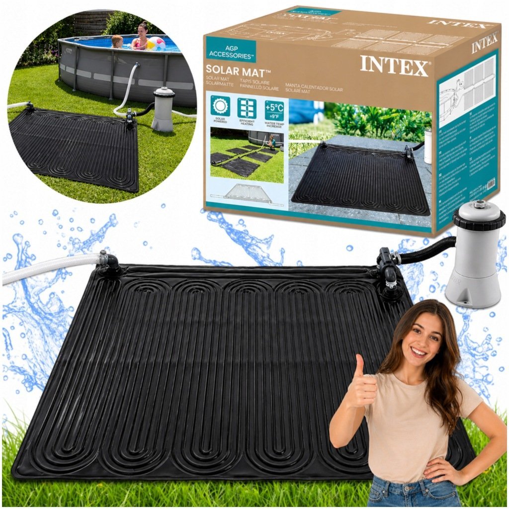 MATA SOLARNA PODGRZEWACZ WODY W BASENIE PANEL SŁONECZNY 120x120 INTEX 28685