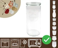 Pojemniki kuchenne - Słoiki WECK / szklane wieko słoik 1040ml 1l CYLINDER / Wamar-Sosenka - miniaturka - grafika 1
