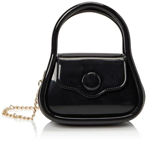 FELIPA Women's damska mini torba do przenoszenia, kopertówka, czarna, czarny, jeden rozmiar