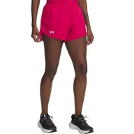 Spodenki damskie - Under Armour UA Fly by 3'' szorty - cieniowana fuksja/cieniowana fuksja/odblaskowe - MD - miniaturka - grafika 1