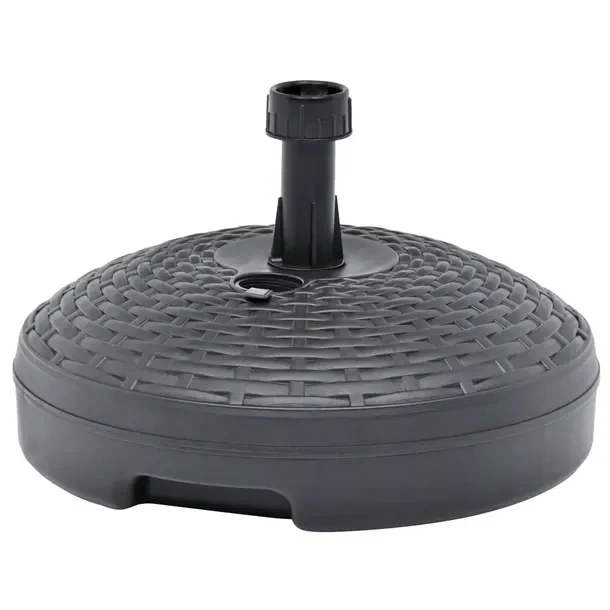 Podstawa pod parasol wodno-piaskowa, rattan, antracyt 45x28 cm, 20L