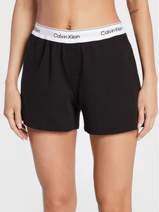 Calvin Klein Underwear Szorty piżamowe 000QS6871E Czarny Regular Fit - Piżamy damskie - miniaturka - grafika 1
