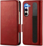Etui i futerały do telefonów - Etui na telefon komórkowy Samsung Galaxy Z Fold 6 z klapką i rysikiem, czerwony - miniaturka - grafika 1