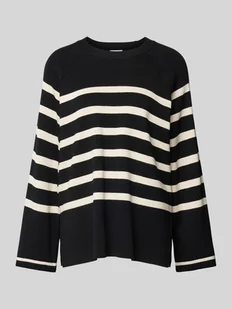 Sweter z dzianiny z okrągłym dekoltem model ‘FIFI’ - Swetry damskie - miniaturka - grafika 1