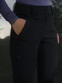 Odzież trekkingowa damska - 4F Spodnie trekkingowe damskie - czarne L - miniaturka - grafika 1