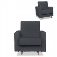 Fotele - Fotel z pojemnikiem Rene szary ciemny Family Meble - miniaturka - grafika 1