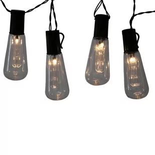 IL MIO POLUX Girlanda EDISON 10 LED czarna baterie 2 AA nie dołączono 312884 - Lampy pozostałe - miniaturka - grafika 1
