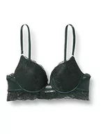 Biustonosze - women'secret Damski Lovely trójkątny koronkowy biustonosz różowy, czarny, 75B, czarny, 75B - miniaturka - grafika 1