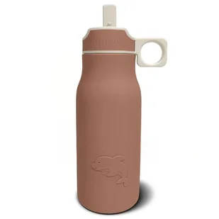 Nuuroo silikonowy bidon ze słomką dla niemowlaka LAU Chocolate Malt 400 ml - Bidony dla dzieci - miniaturka - grafika 1