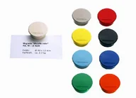 Magnesy - MAGNETOPLAN Magnesy Discofix Color 2.2kg 40x13 mm 10szt biały 1662000 - miniaturka - grafika 1