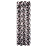 Zasłony - Eurofirany Zasłona Bellis 140x250 Fioletowa/Jasnowrzosowa ex-zas-bellis-gr+ró-135x250-przel - miniaturka - grafika 1