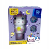 Zabawki kreatywne - Astra JEDNOROŻEC Stempel z naklejkami 100szt - miniaturka - grafika 1