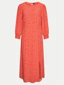 Sukienki - Pieces Sukienka letnia Sui 17149330 Czerwony Regular Fit - miniaturka - grafika 1