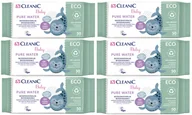 Chusteczki nawilżane - Chusteczki nawilżane Cleanic Baby ECO Pure Water 50 szt. x 6 - miniaturka - grafika 1