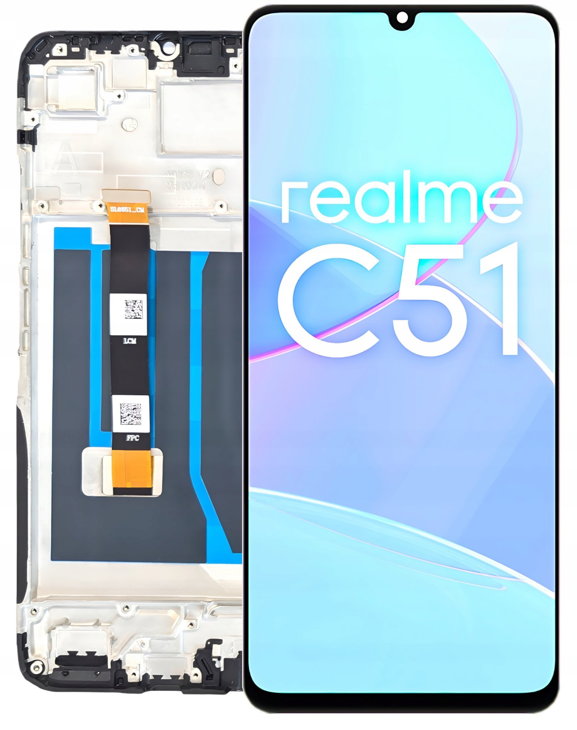 Wyświetlacz do Realme C51 Ekran LCD Ramka RMX3830 5904858345939