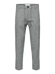 SELETED HOMME Męskie spodnie chinosy, Sky Captain/Detail:mixed W. Oatmeal, L - Spodenki męskie - miniaturka - grafika 1