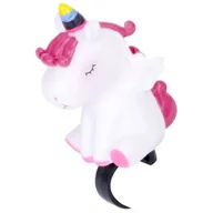 Dzwonki do roweru - Dzwonek rowerowy SUN BABY Jednorożec J13.033.0.1 Biało-różowy - miniaturka - grafika 1