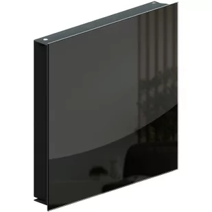 Allboards Skrzynka szafka na klucze szklana magnetyczna 30x30 cm czarna + gratis KB30x30BK+ZTS+MGR-W - Szafki na klucze - miniaturka - grafika 1