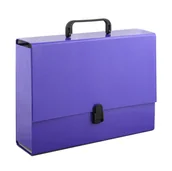 Teczki i skoroszyty - Tadeo Trading Teczka z rączką A4 10cm ciemnoniebieska TADX1062 - miniaturka - grafika 1