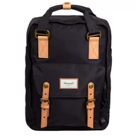 Filtry prywatyzujące - Plecak Himawari torba na laptopa 14.1 pojemny wodoodporny Uniwersalny 17l Travel Backpack Vintage Czarno-brązowy - miniaturka - grafika 1