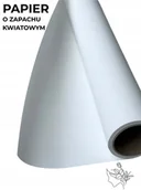 Folia, papier śniadaniowy, serwetki - Papier florystyczny do pakowania satynowy 50cmX9m Biały - miniaturka - grafika 1