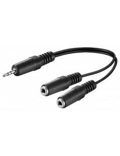 Wentronic AUDIO/VIDEO przewód (3,5 mm wtyczka stereo 2 X 3,5 MM Mono sprzęgła) 0,2 m 50465-GB - Kable - miniaturka - grafika 2