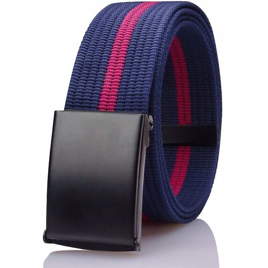 Pasek Męski Gładka CZARNA Klamra Gracio 120cm