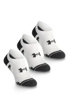Odzież trekkingowa męska - Skarpety Under Armour UA Performance Tech 3-Pack No Show - white/white/jet gray - miniaturka - grafika 1