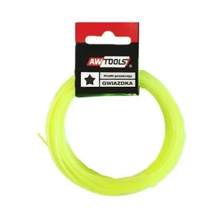 AWTools Żyłka tnąca gwiazdka 2,4mm x 10m AW70117 AW70117 - Akcesoria do kos i kosiarek - miniaturka - grafika 1