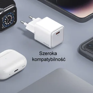USAMS Ład. siec. 1xUSB-C PD30W 3A (only head) PD3.0 Fast Charging biały/white X-ron Series CC186TC02 (US-CC186) - Ładowarki do telefonów - miniaturka - grafika 8