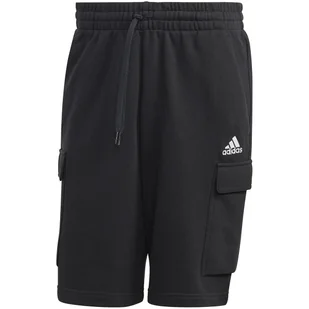Spodenki męskie adidas Essentials French Terry Cargo czarne HA4338 M - Spodenki męskie - miniaturka - grafika 1