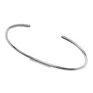 Bransoletki - Bransoletka srebrna rureczka, doginana - miniaturka - grafika 1