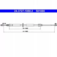 Linki hamulca postojowego - ATE LINKA HAMULCOWA 24.3727-1080.2 RENAULT MEGANE III COUPE 2.0 R.S 14 - miniaturka - grafika 1