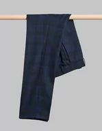 Spodnie męskie - spodnie lomazzo granatowy slim fit - miniaturka - grafika 1