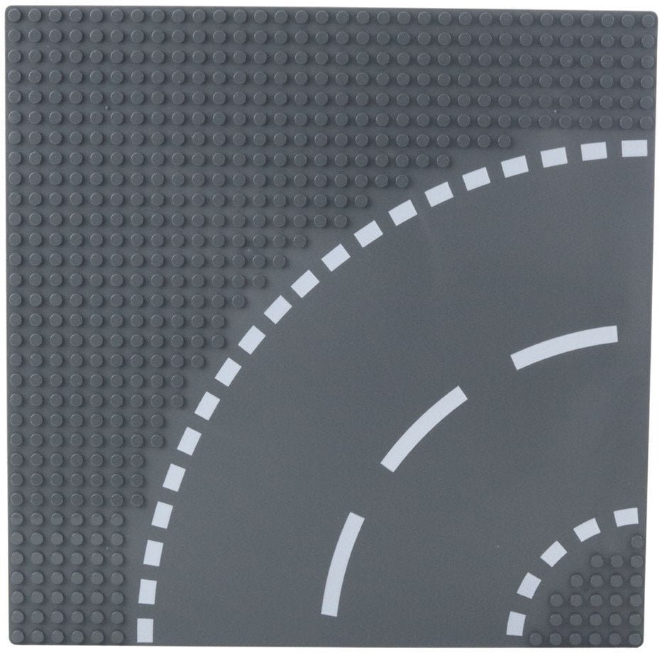 Płyta Plansza Konstrukcyjna Do Klocków Droga Zakręt 26x26 cm