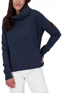 Swetry damskie - Alife and Kickin JanelleAK A bluza damska sweter ze stójką sweter XS-XXXL, morski melanż, S, granatowy melanż - grafika 1