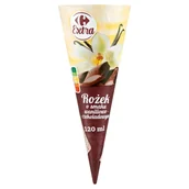 Lody i desery lodowe - Carrefour Extra Rożek o smaku waniliowo-czekoladowym 120 ml - miniaturka - grafika 1