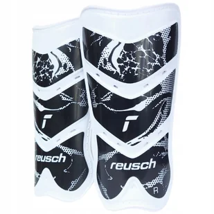 Ochraniacze piłkarskie Reusch Shinguard Attrakt Lite biało-czarne 5377045 7 - Piłka nożna - miniaturka - grafika 1