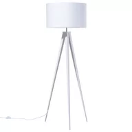 Lampy stojące - Beliani Lampa podłogowa Lampa podłogowa metalowa biała STILETTO 51119 - miniaturka - grafika 1