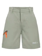 Spodenki damskie - Jack Wolfskin Szorty funkcyjne "Turbulence" w kolorze zielonym - miniaturka - grafika 1