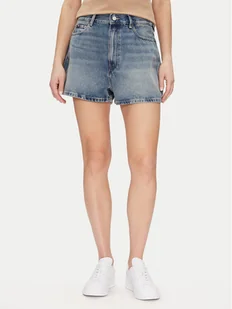Tommy Hilfiger Szorty jeansowe WW0WW44384 Niebieski Regular Fit - Spodenki damskie - miniaturka - grafika 1