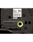 Taśmy do drukarek barwiące - Taśma Brother 24mm BLACK ON WHITE FLEXIBLE ID - miniaturka - grafika 1