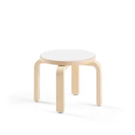 Meble do szkół i przedszkoli - Stołek dla dzieci DANTE, wys. 260 mm, biały - miniaturka - grafika 1